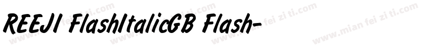 REEJI FlashItalicGB Flash字体转换